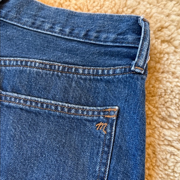 Madewell Denim Mini Skirt Rigid Denim A-Line Size 27 Like New! M1 - Picture 9 of 9